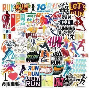 Running Assorted Runner Stickers